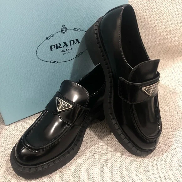 Prada Women's Black Loafers